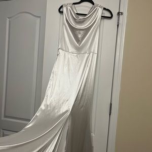 White formal dress